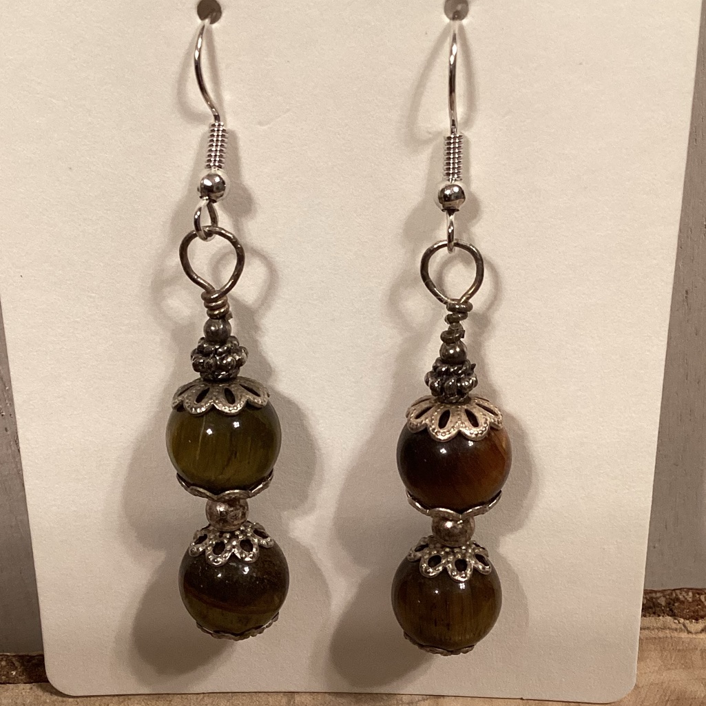 Tiger Eye Earrings 10$